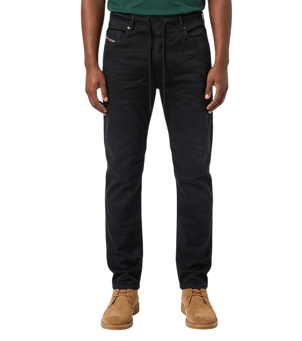 Black Regular Mid Rise Jeans