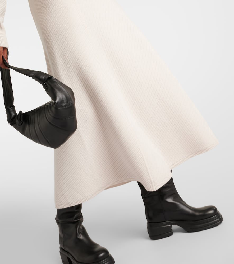Joseph Ribbed-knit wool-blend midi skirt