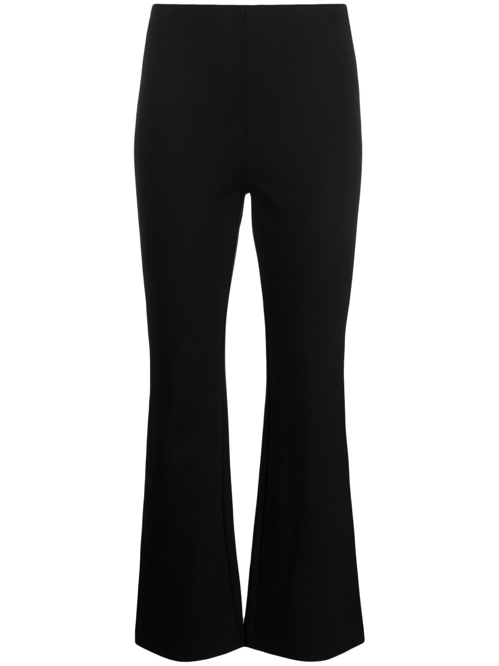 Flared jersey trousers - Black