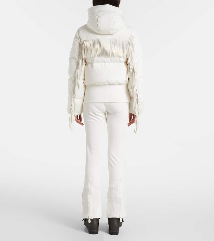 Marna fringed down ski jacket