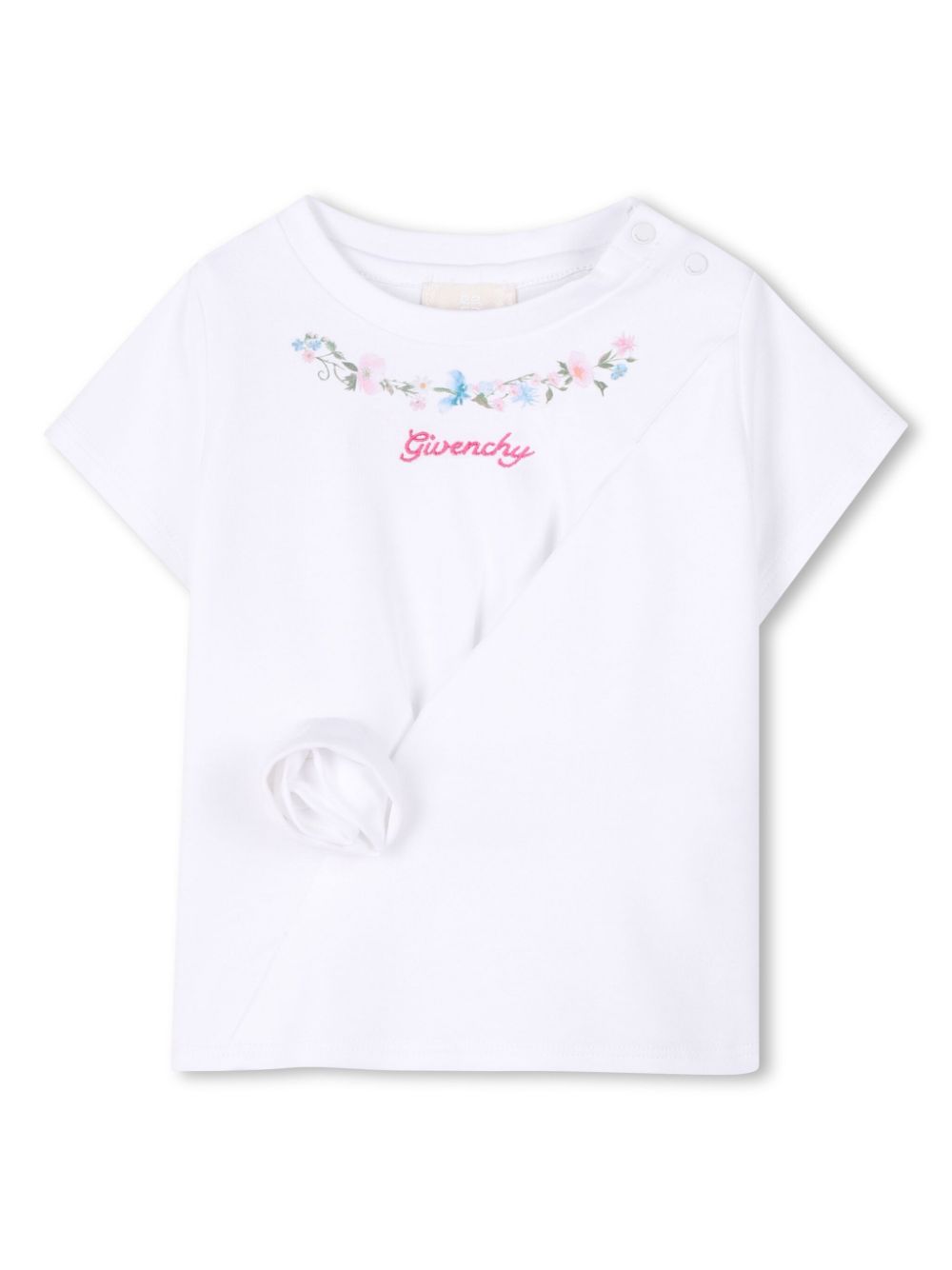 Logo-embroidered T-shirt - White
