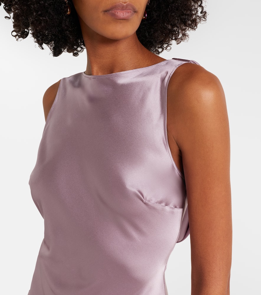 Silk-blend gown