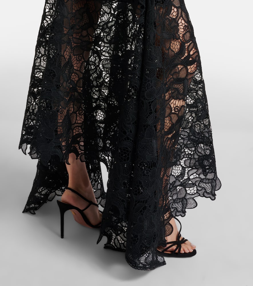 Janica silk lace gown
