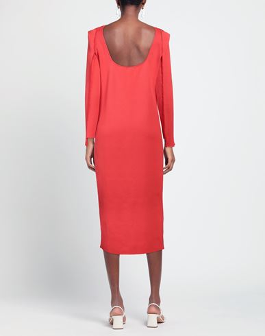 Liviana Conti Woman Midi dress Red Size S Virgin Wool, Polypropylene