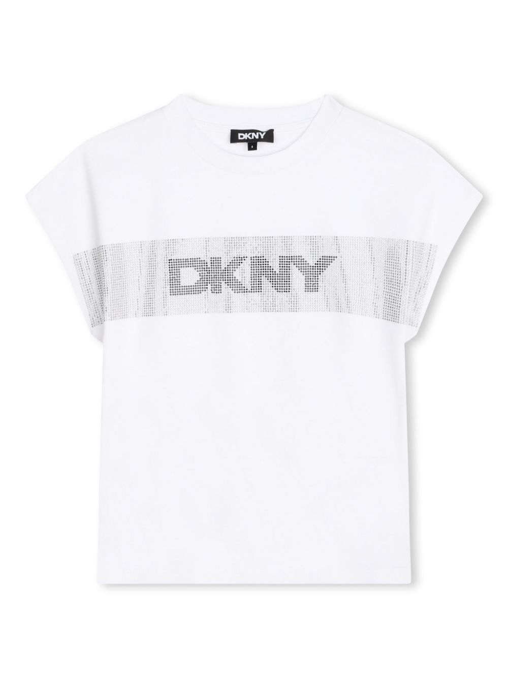 Crystal-embellished cotton T-shirt - White