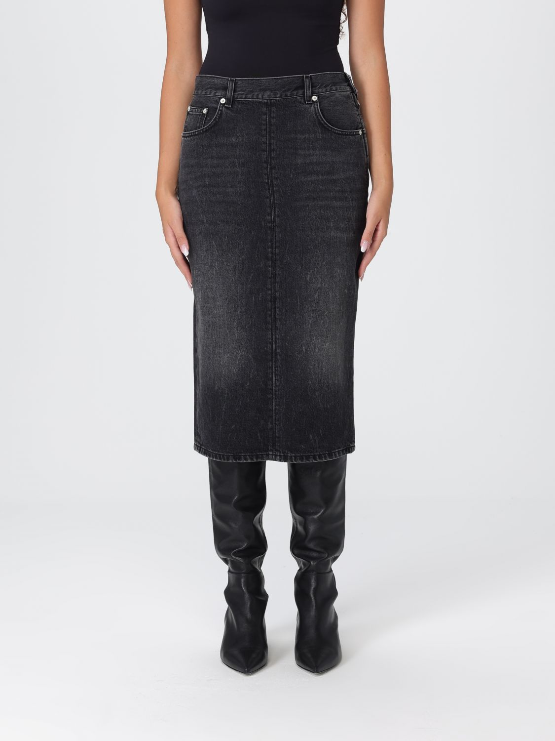 Skirt Woman color Black