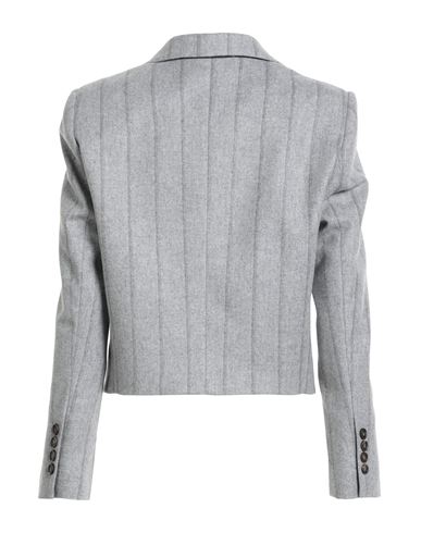 Woman Blazer Light grey Size 0 Virgin Wool, Polyamide
