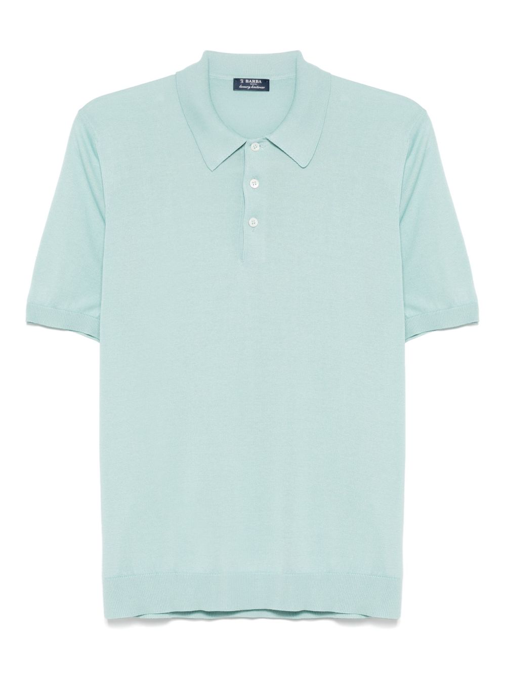 Short-sleeve silk polo shirt - Grey
