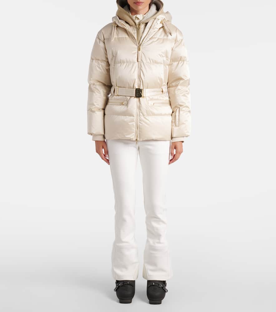 Lyra belted down ski jacket