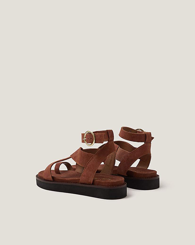Monsoon Ivy Toe Strap Suede Sanda
