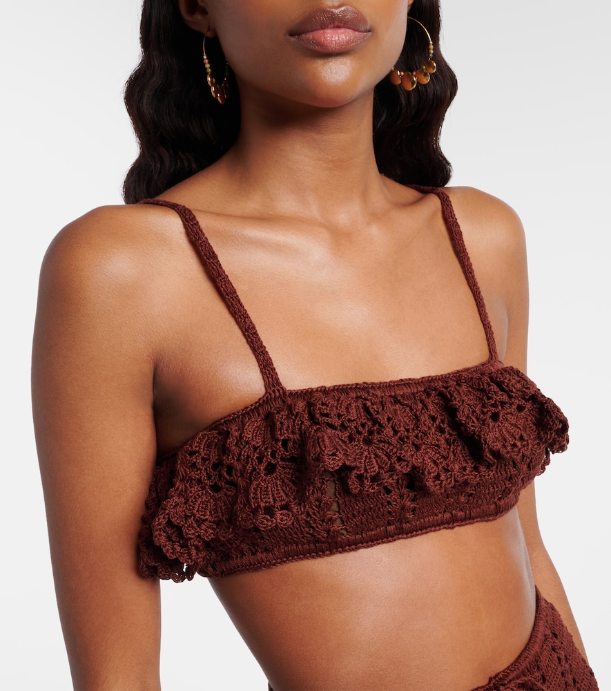 Crochet cotton bra top