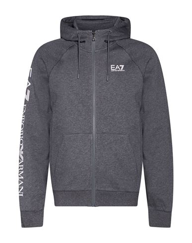 Man Sweatshirt Grey Size L Cotton, Polyester, Elastane