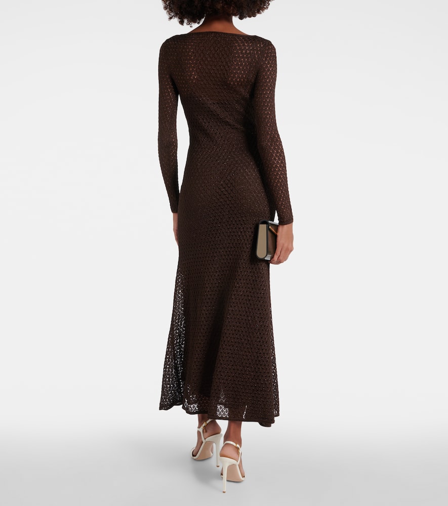 Lurex maxi dress