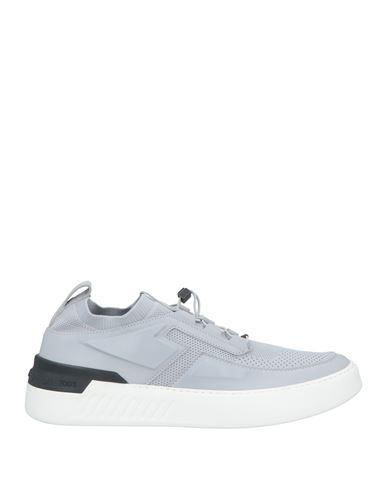 Tod's No_code Man Sneakers Light grey Size 10.5 Textile fibers, Leather