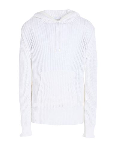 Man Sweater White Size L Cotton