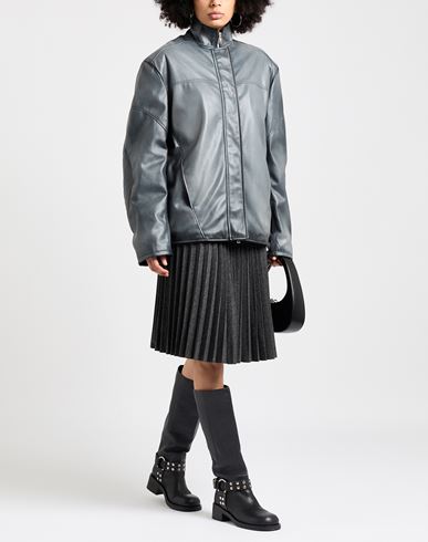 Après Le Déluge Woman Jacket Grey Size M Polyurethane