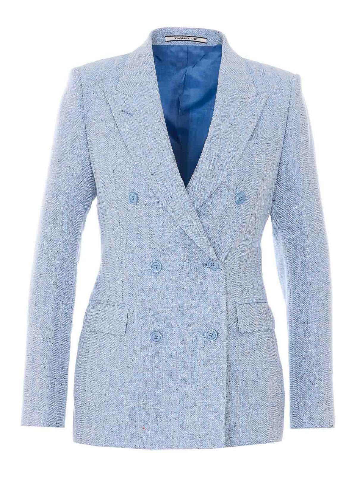 Jackets Blue Cotton - Women