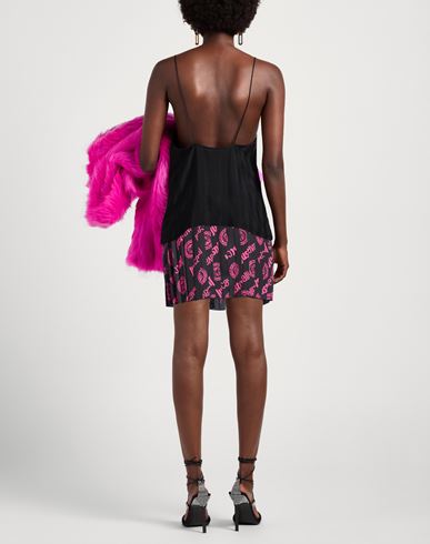 Woman Mini skirt Black Size 4 Polyester