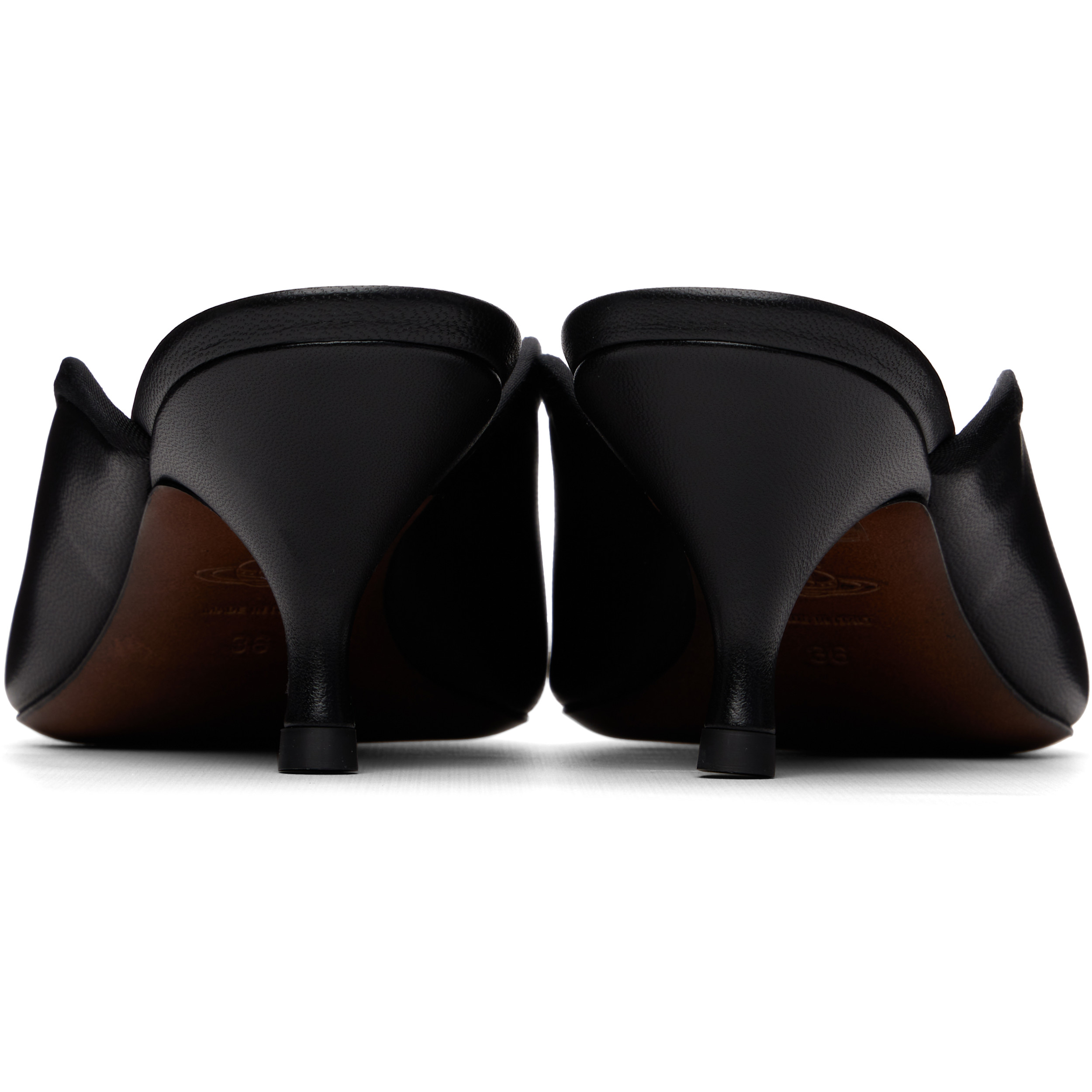 Black Margo Mule Heels