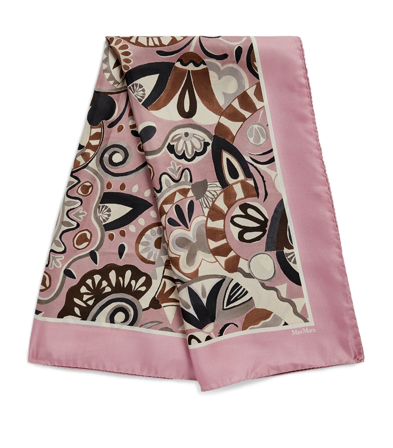 막스마라 Silk Patterned Scarf