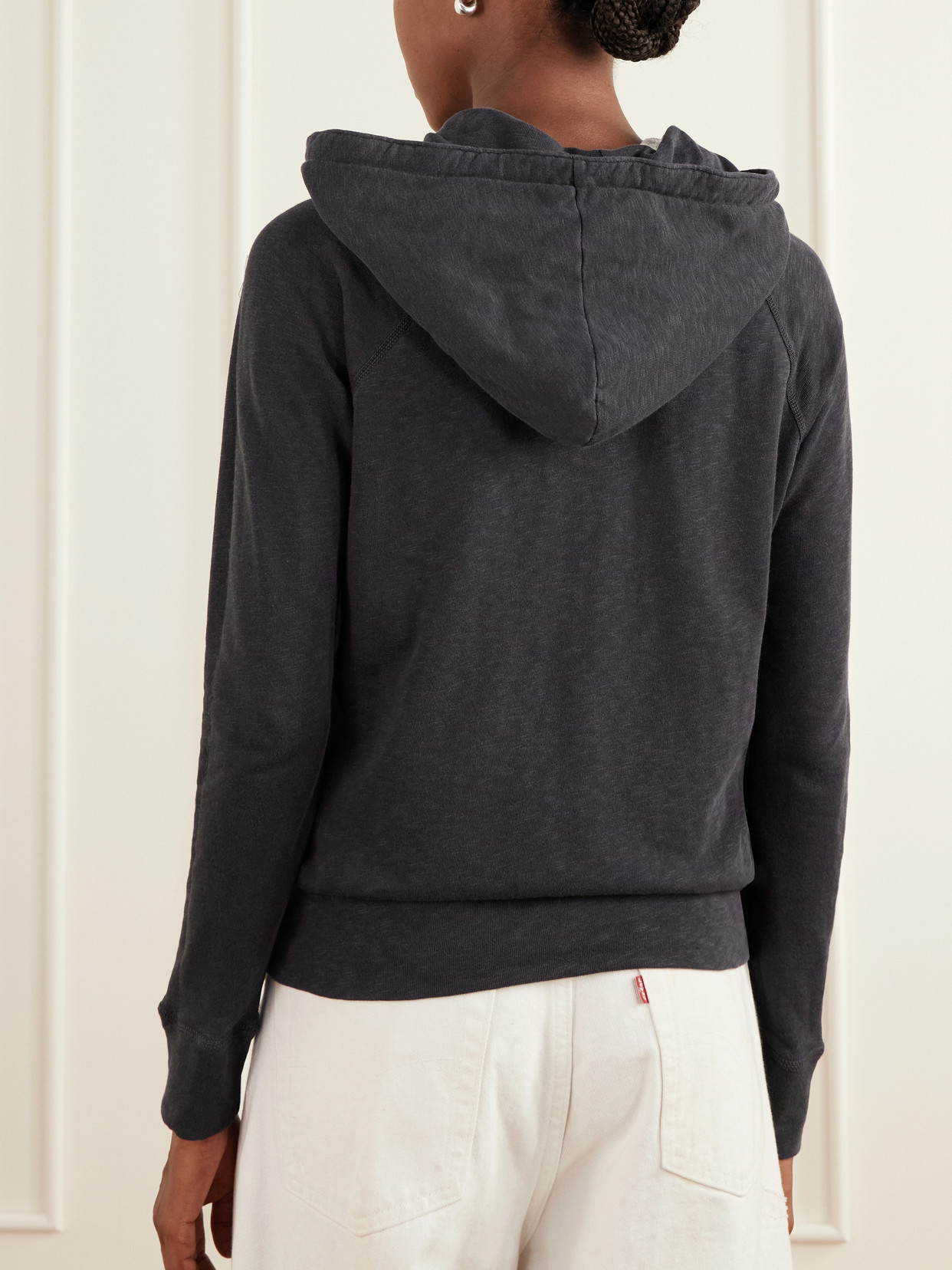 French Cotton-terry Hoodie - Unknown