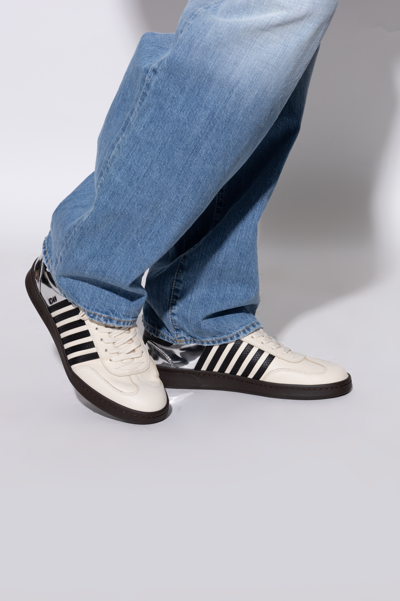 Dsquared2 Sports Shoes "Boxer", Men's, Cream