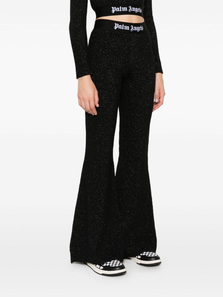 Black Wool Blend Leggings