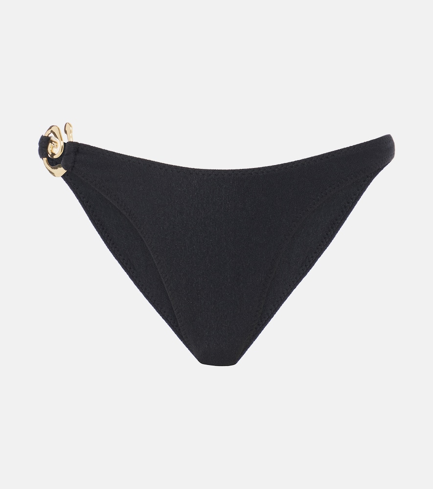 Spiral low-rise bikini bottoms