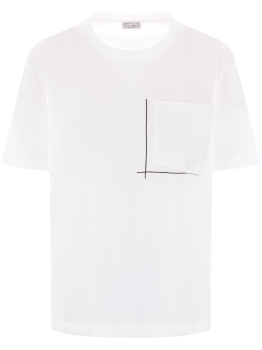 Monili-embellished T-shirt - White