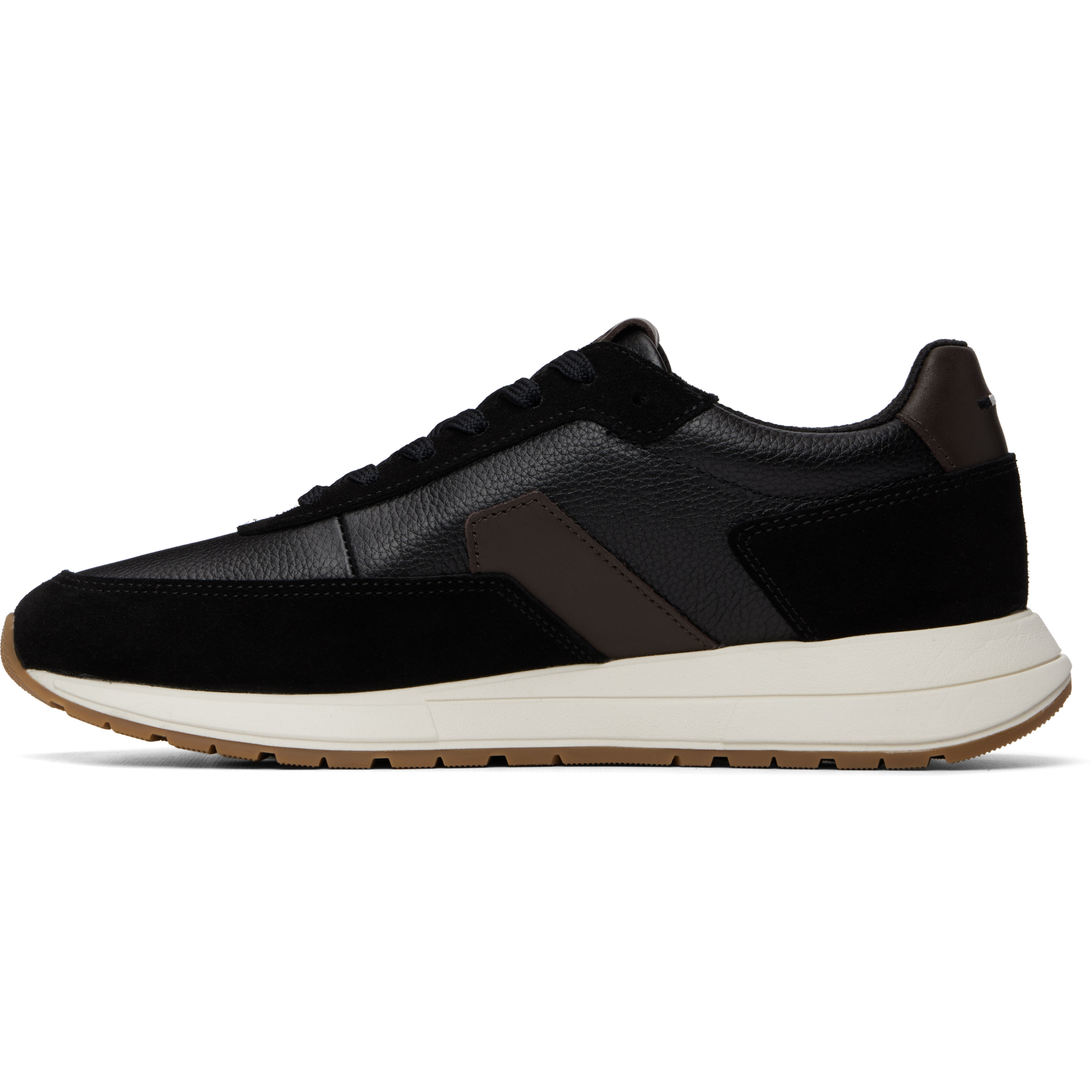 Black Leather Sneakers