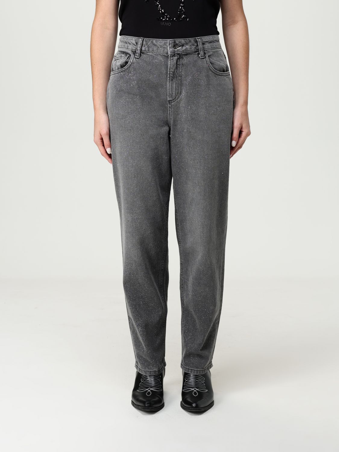 Jeans Woman color Black