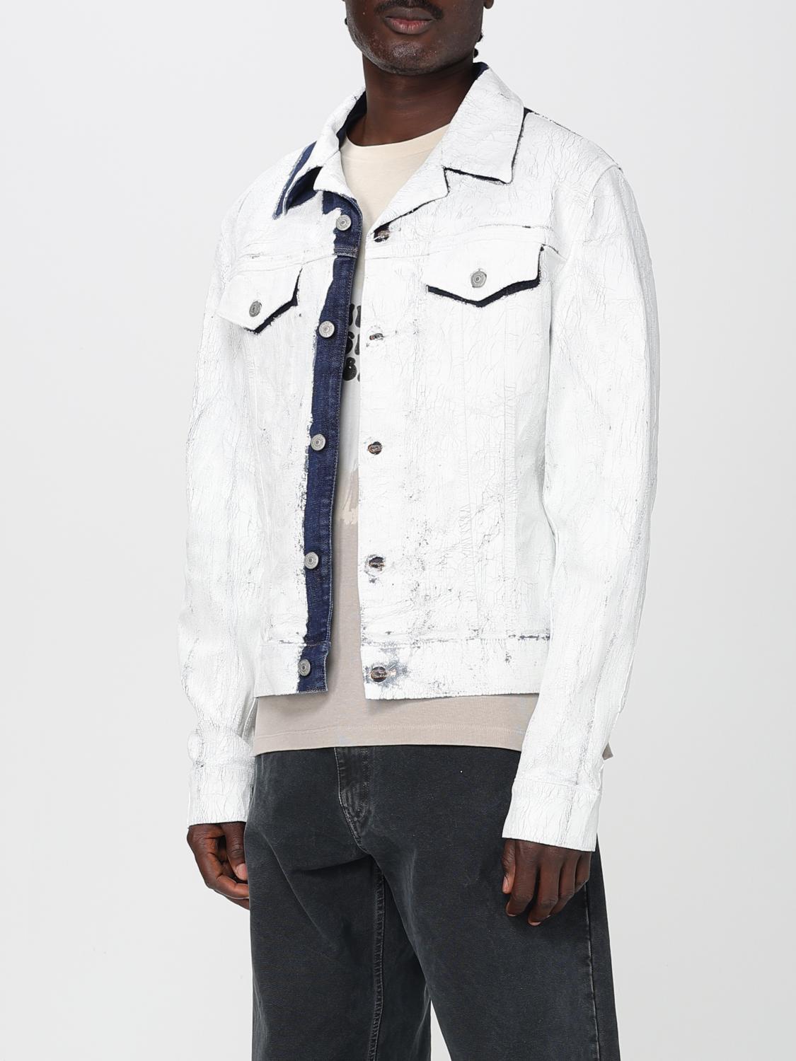 MM6 Maison Margiela coated denim jacket - White
