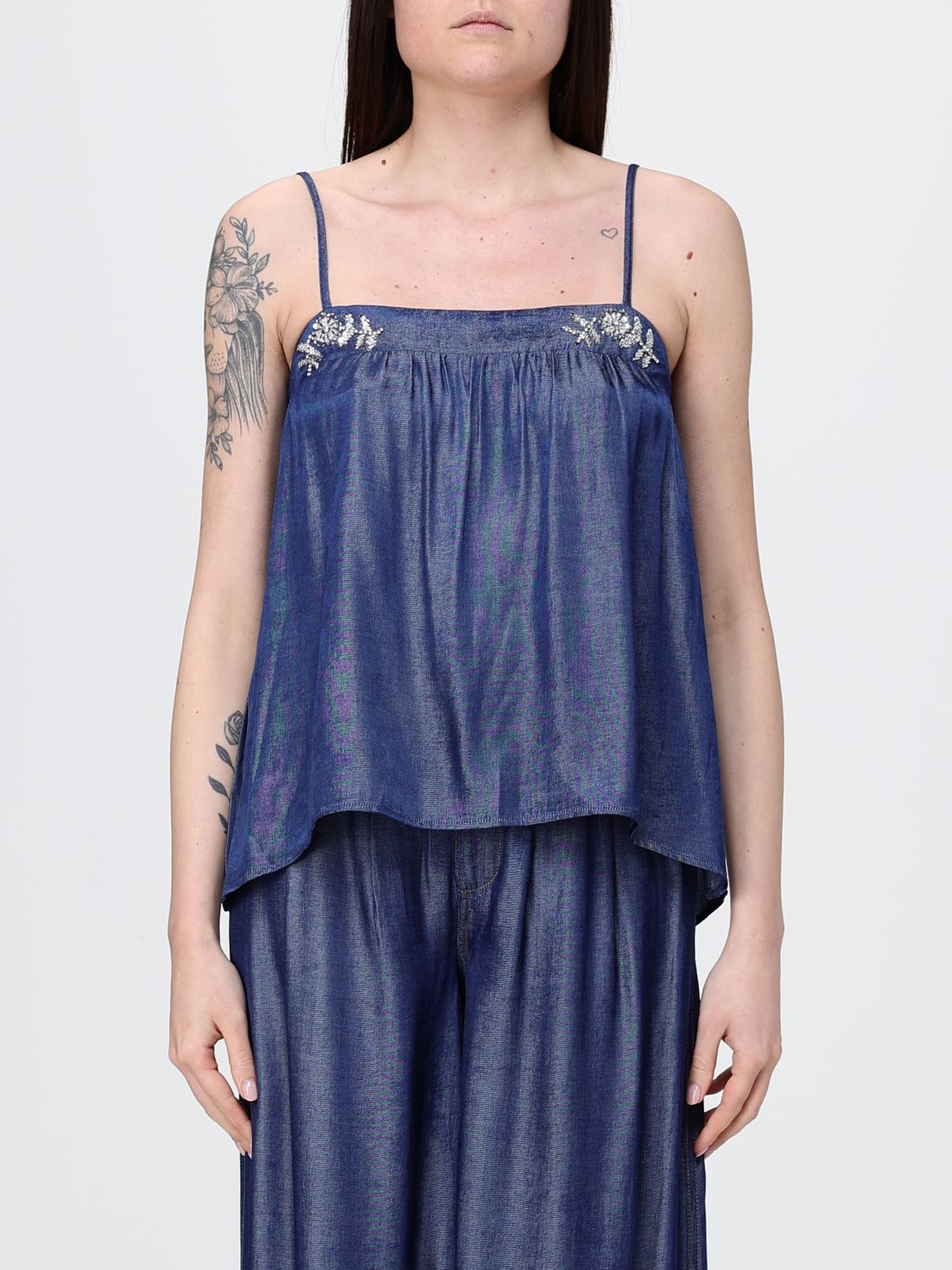 Top Woman color Denim
