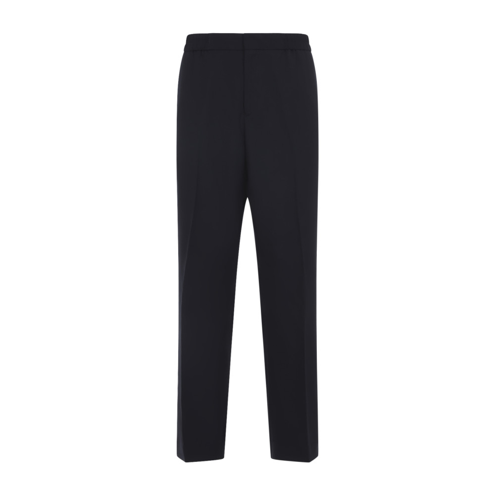 Dark Navy Flat Front Pants