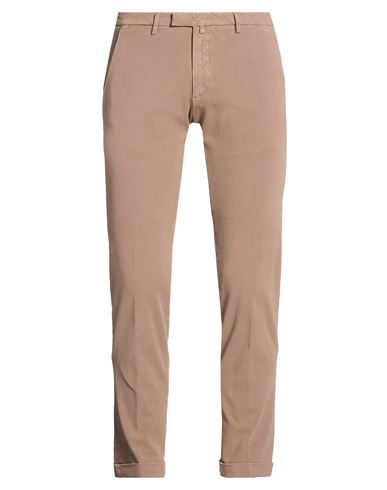 Man Pants Light brown Size 34 Cotton, Elastane