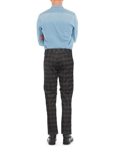 Man Pants Grey Size 28 Cotton, Polyester, Viscose, Elastane