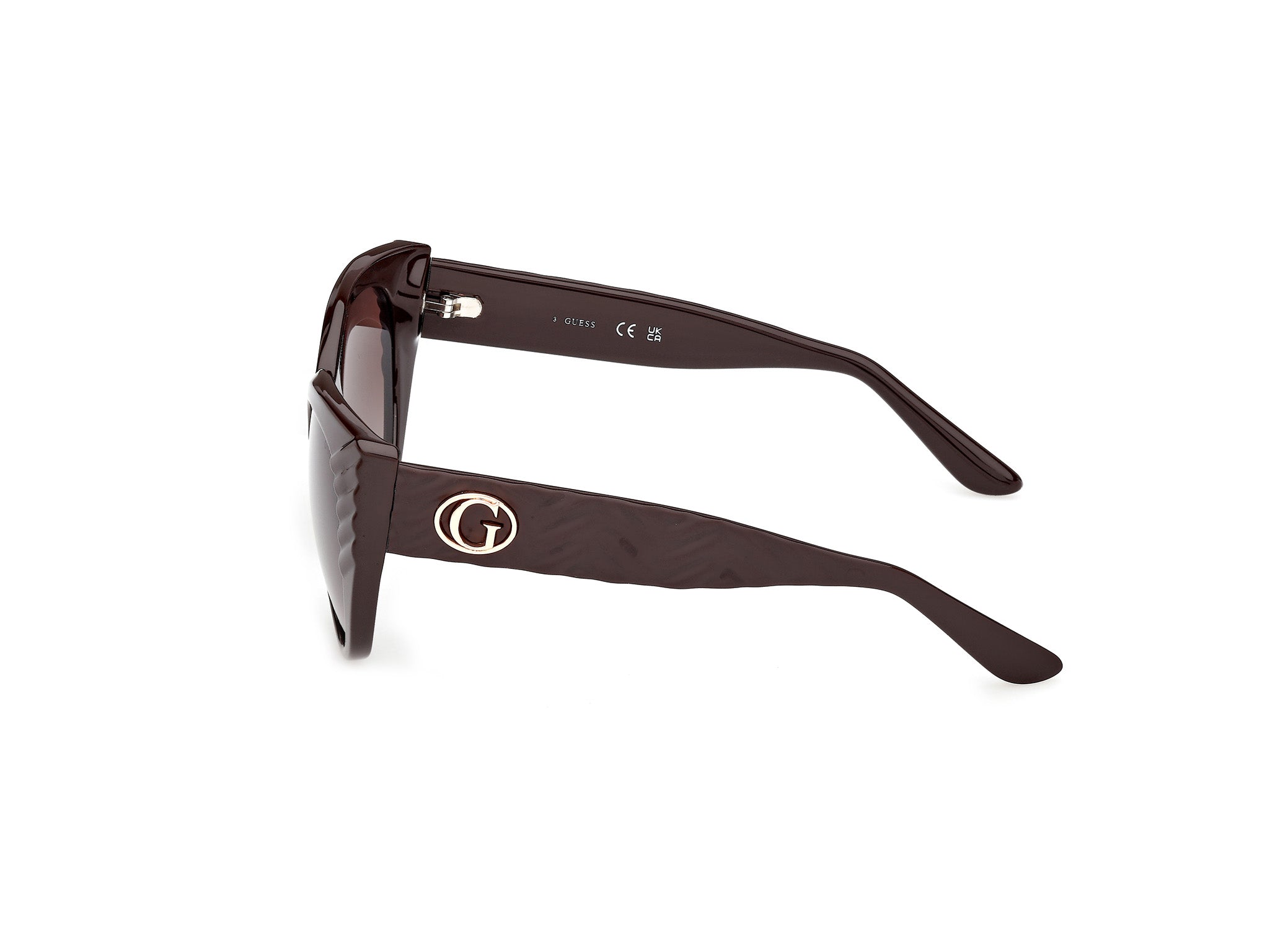 Guess Mujer Guess GU00255 48F Gafas de sol Inyectado Marrón Marrón Cat Eye Norma