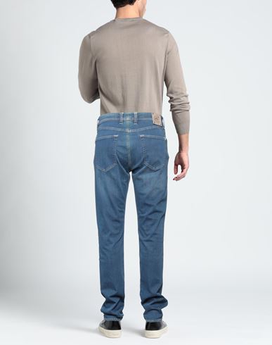 Man Jeans Blue Size 34 Cotton, Polyester, Elastane