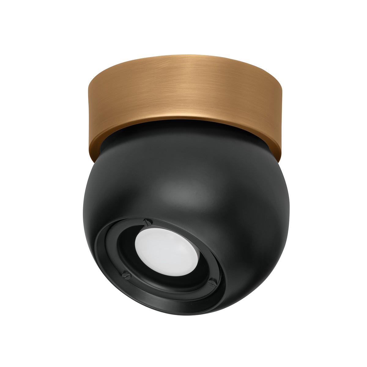 Patina Brass Soft Black Flush Mount from the Odin Collection