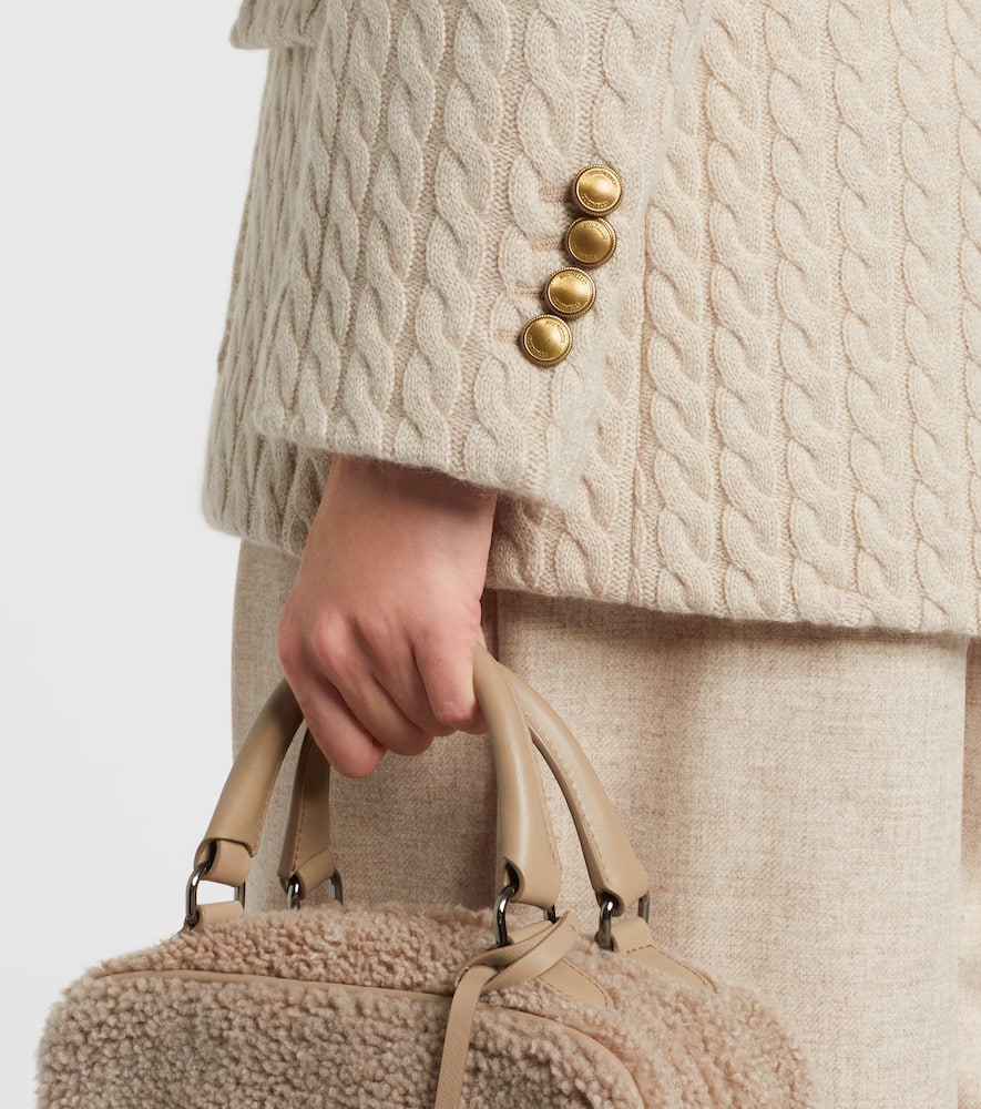 Monili cable-knit cashmere blazer