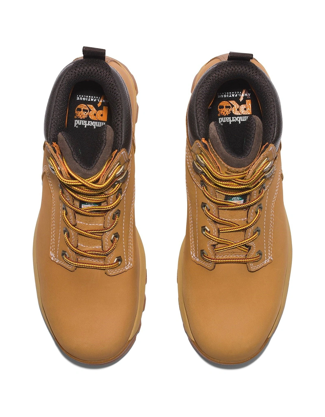 Men's Timberland Pro Titan 6" Leather Wheat Safety Boots - Brown - Size: 10