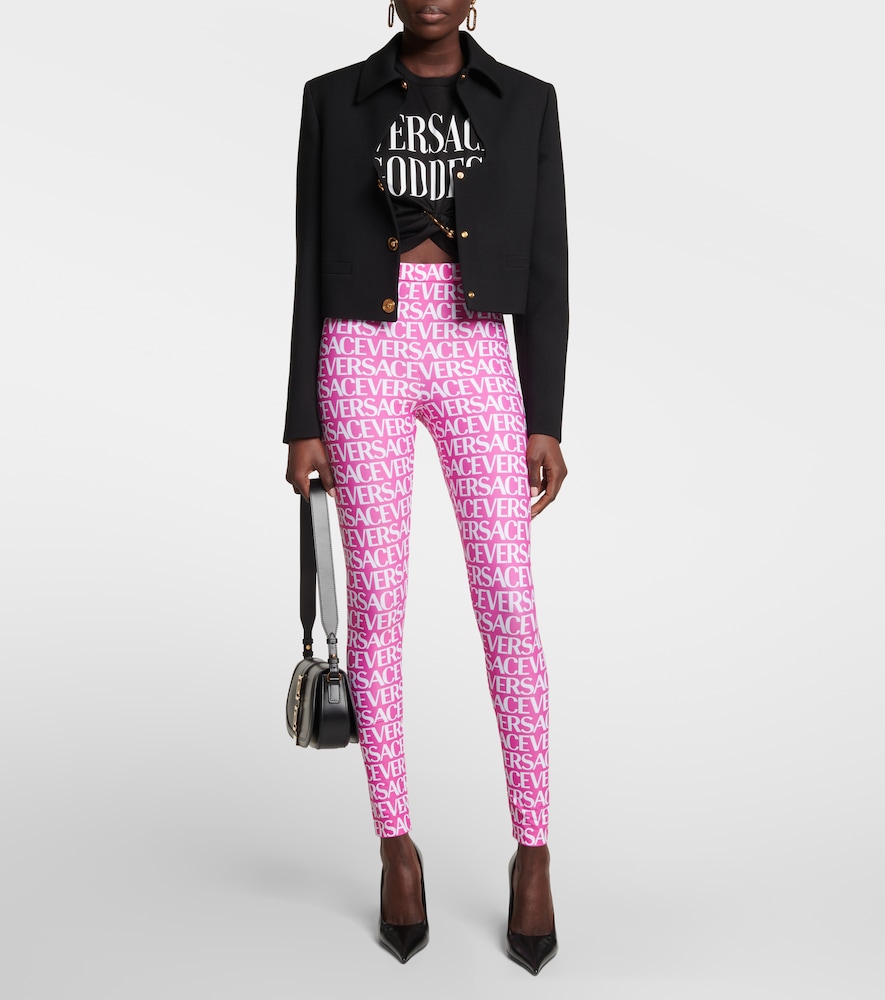 Logo printed leggings