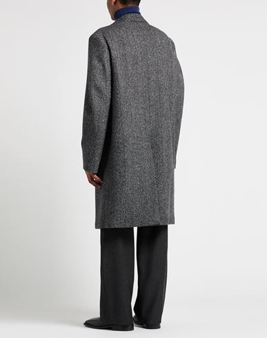 Man Coat Charcoal Size 38 Wool, Polyamide