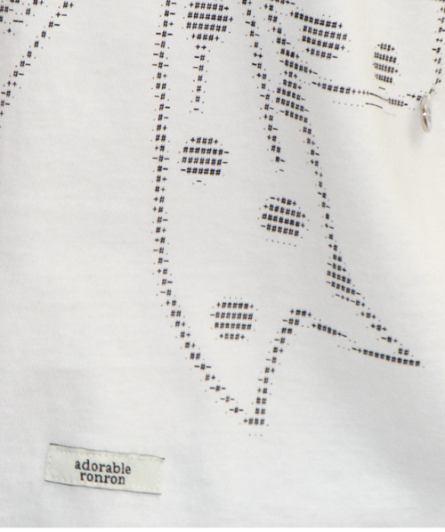 DOT RIBBON OVER FIT LONG SLEEVE WHITE