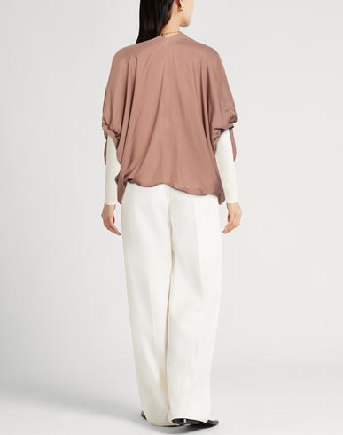 Woman Cardigan Khaki Size S Silk, Cashmere