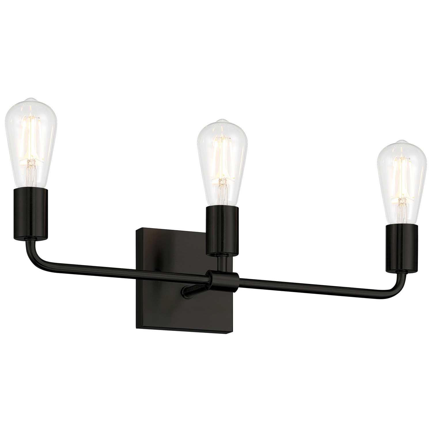Matte Black Bathroom Vanity Light from the Virgin Collection