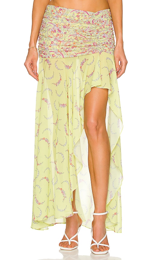 MAJORELLE Tatiana Skirt in Green. - L also in XXS, XS