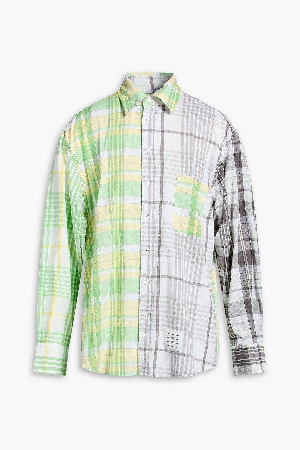 Checked cotton shirt - Gray - 4