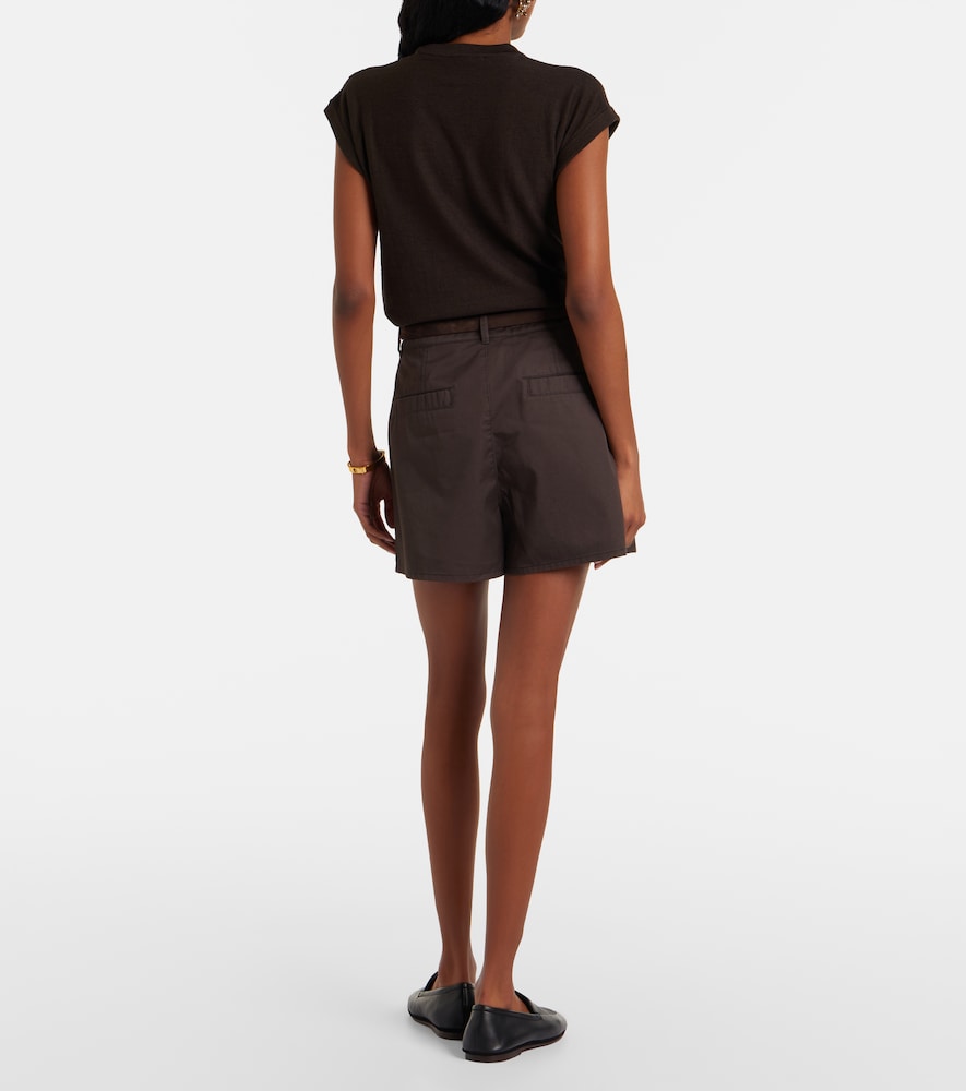 Cotton twill shorts