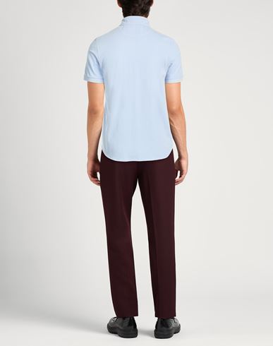 Man Shirt Light blue Size S Cotton, Elastane
